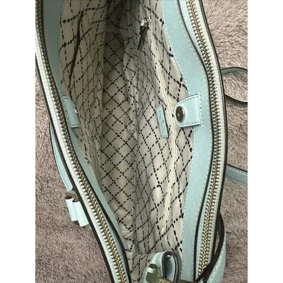 Kate Spade Newbury Lane Grace Blue Loden Detachable Shoulder Strap Satchel Bag - Picture 9 of 16